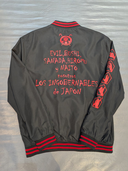 L.I.J. Lightweight Stadium zip-up jacket  (Black×Red)