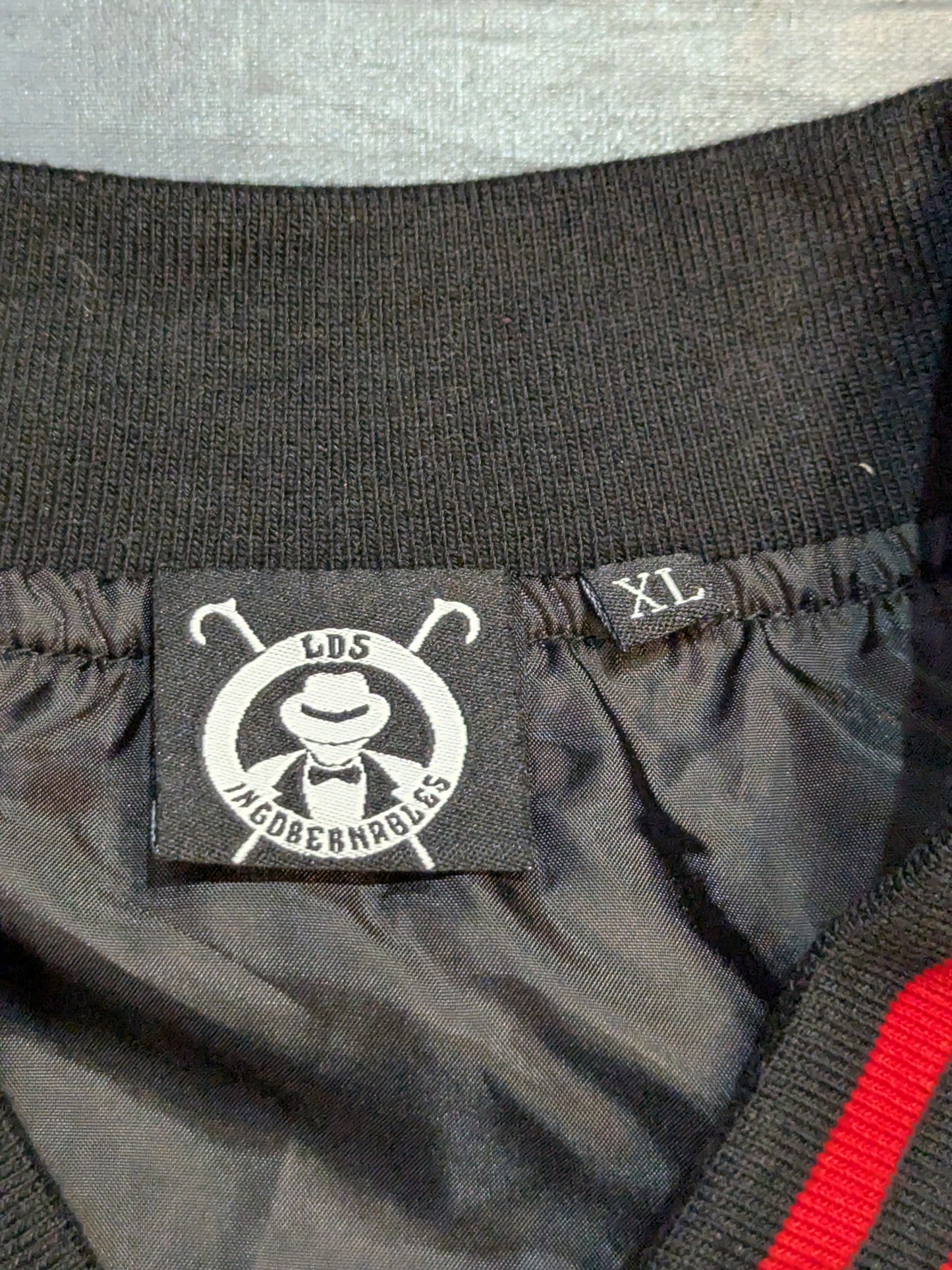 L.I.J. Lightweight Stadium zip-up jacket  (Black×Red)