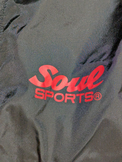 【内藤哲也 直筆サイン入り】L・I・J×SOUL セットアップウィンドブレーカー(ブラック×レッド)