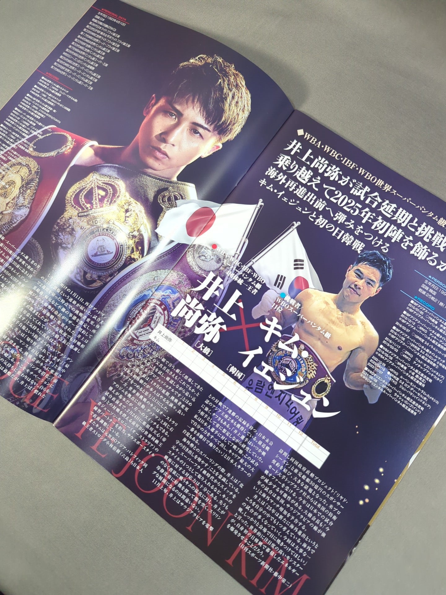 ★4団体統一戦★ 井上尚弥vsキム・イェジュン