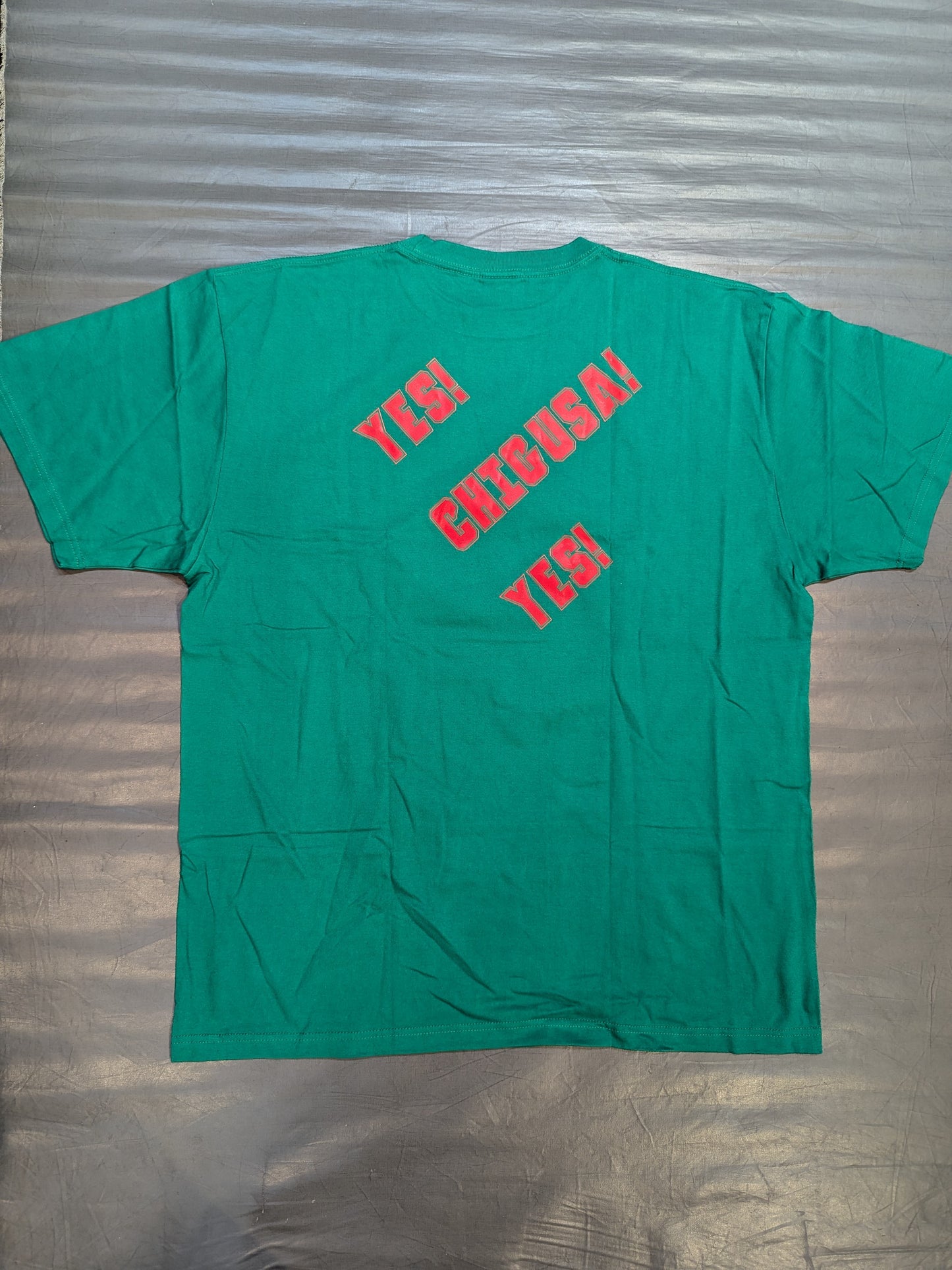 Chigusa Nagayo: "YES!" CHIGUSA! YES!」 Illustration T-Shirt (1) (Green)