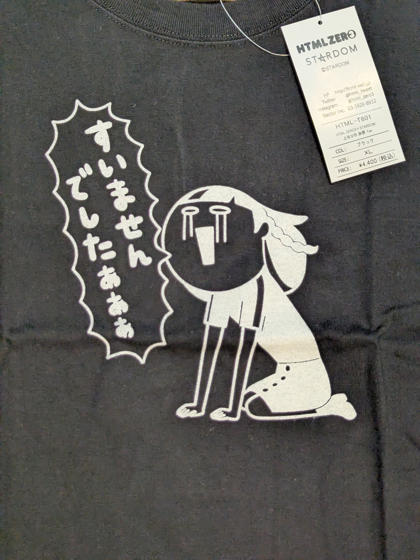 HTML ZERO3× STARDOM Saya Kamitani  Collaboration T-Shirt