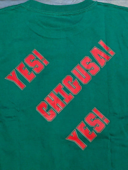 長与千種「YES! CHIGUSA! YES!」イラストTシャツ②(グリーン)