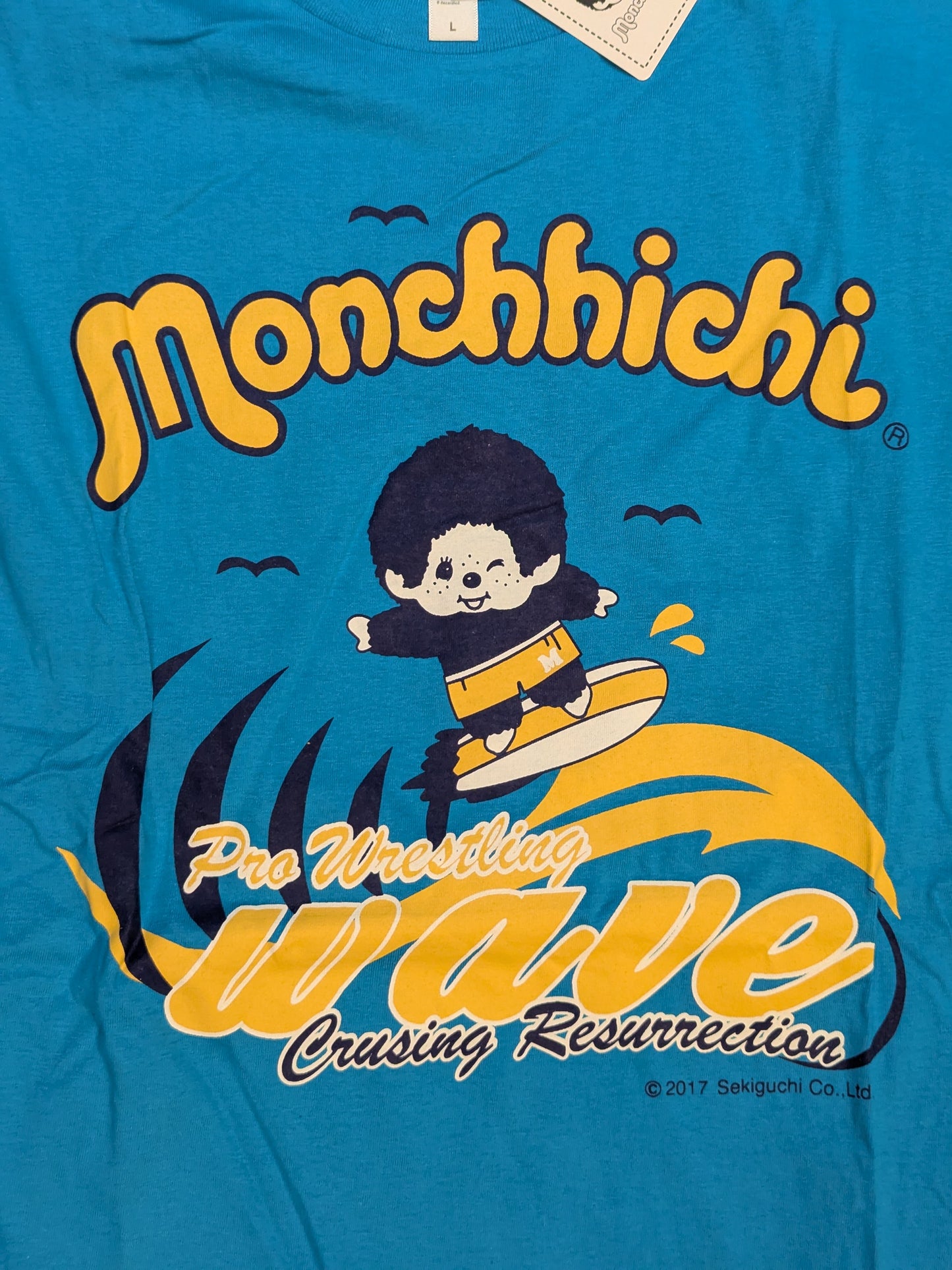 WAVE×モンチッチ Tシャツ(ライトブルー)