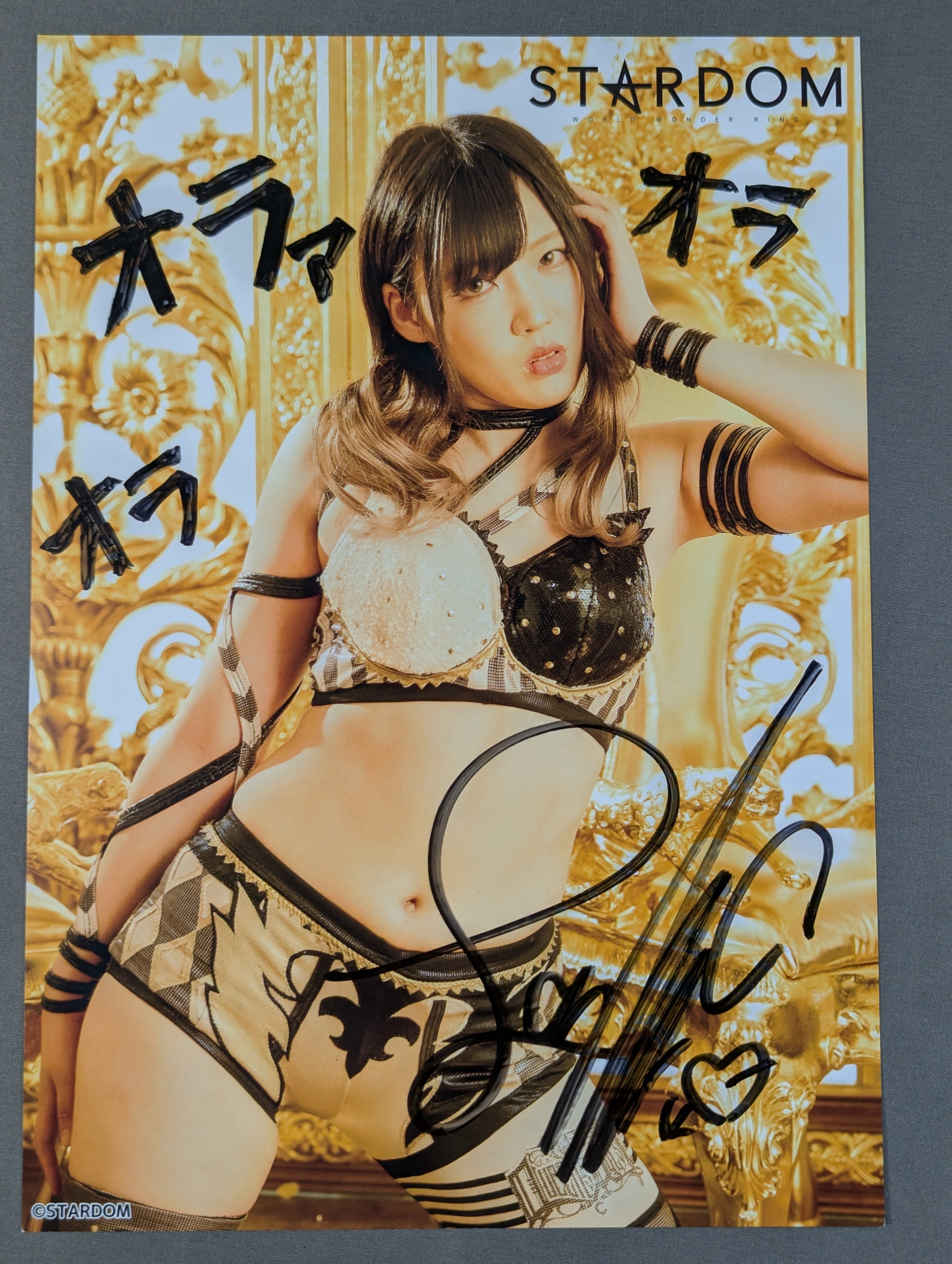 レディ・C 直筆サイン入り スターダムポートレート(G-5) – 闘道館