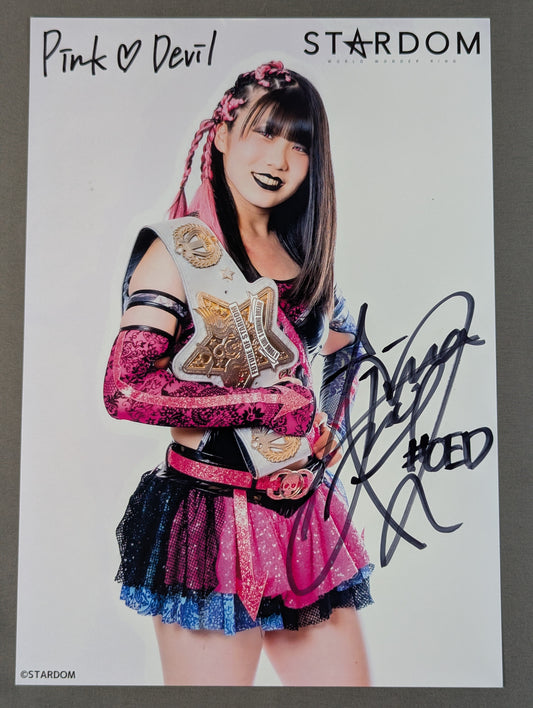 RINA  hand signed autograph  Starda Mu Pro-Photo (C-6)