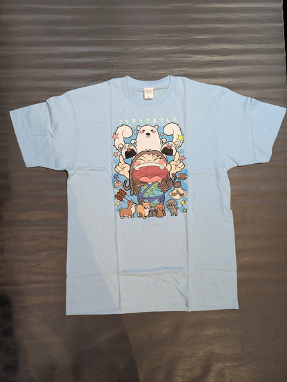 優宇「ごちそうさまでした」イラストTシャツ