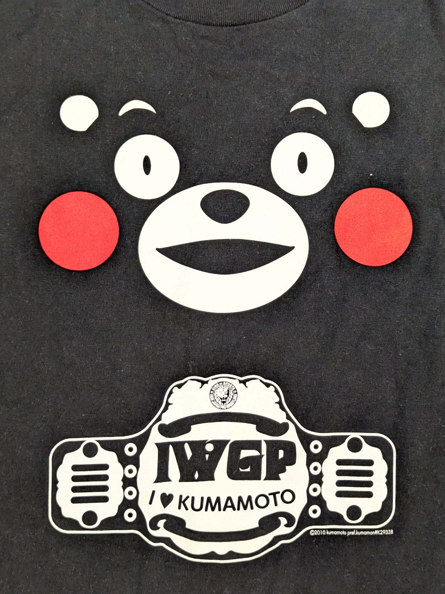 新日本プロレス「火の国」Tシャツ(くまモンバージョン)