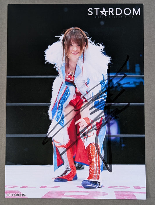 Mayu Iwatani  hand signed autograph  Starda Mu Pro-Photo (A-3)