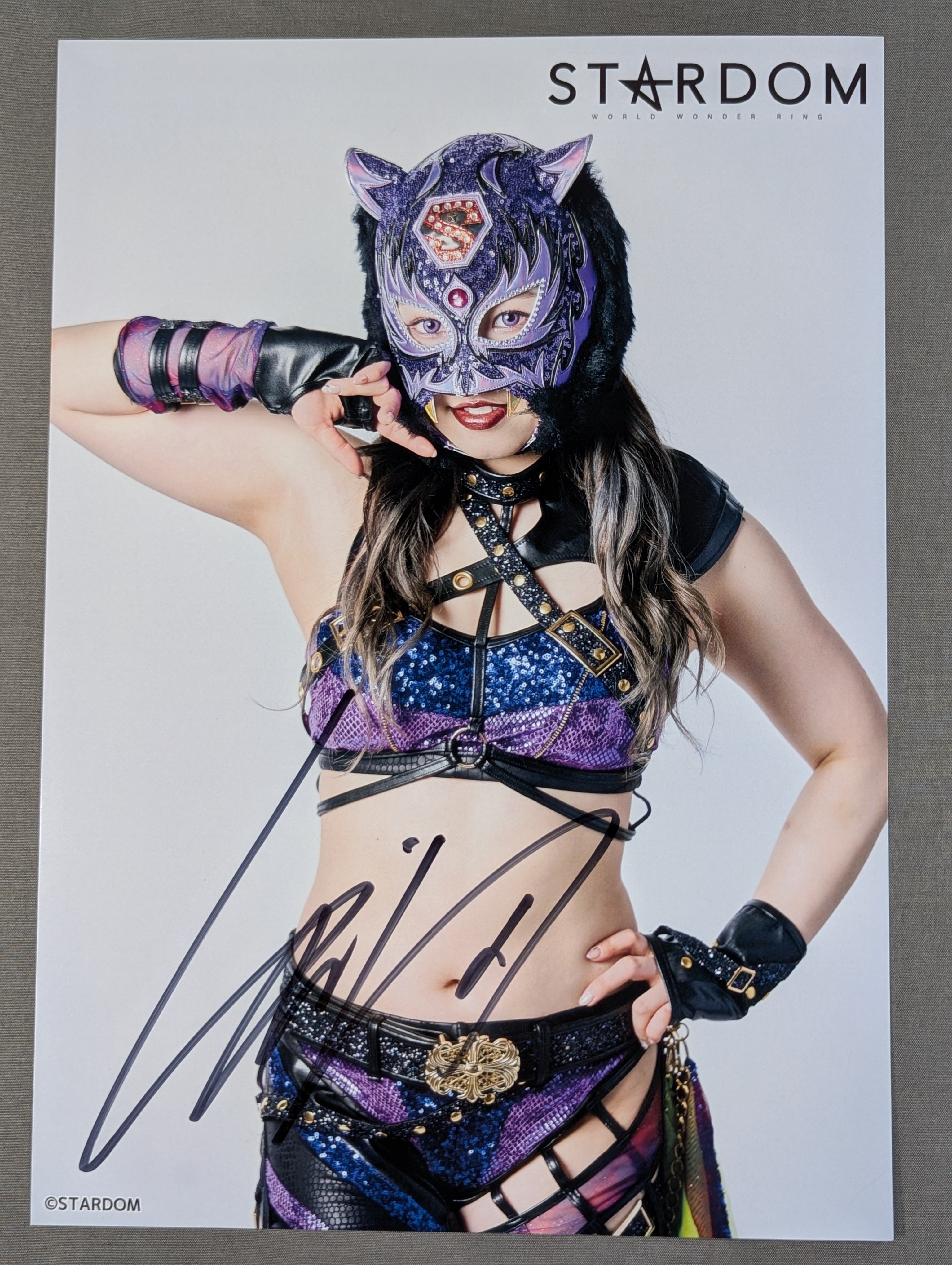 スターライト・キッド 直筆サイン入り スターダムポートレート(H-5