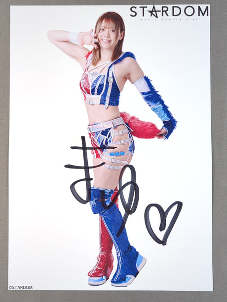 岩谷麻優 直筆サイン入り スターダムポートレート(A-6)