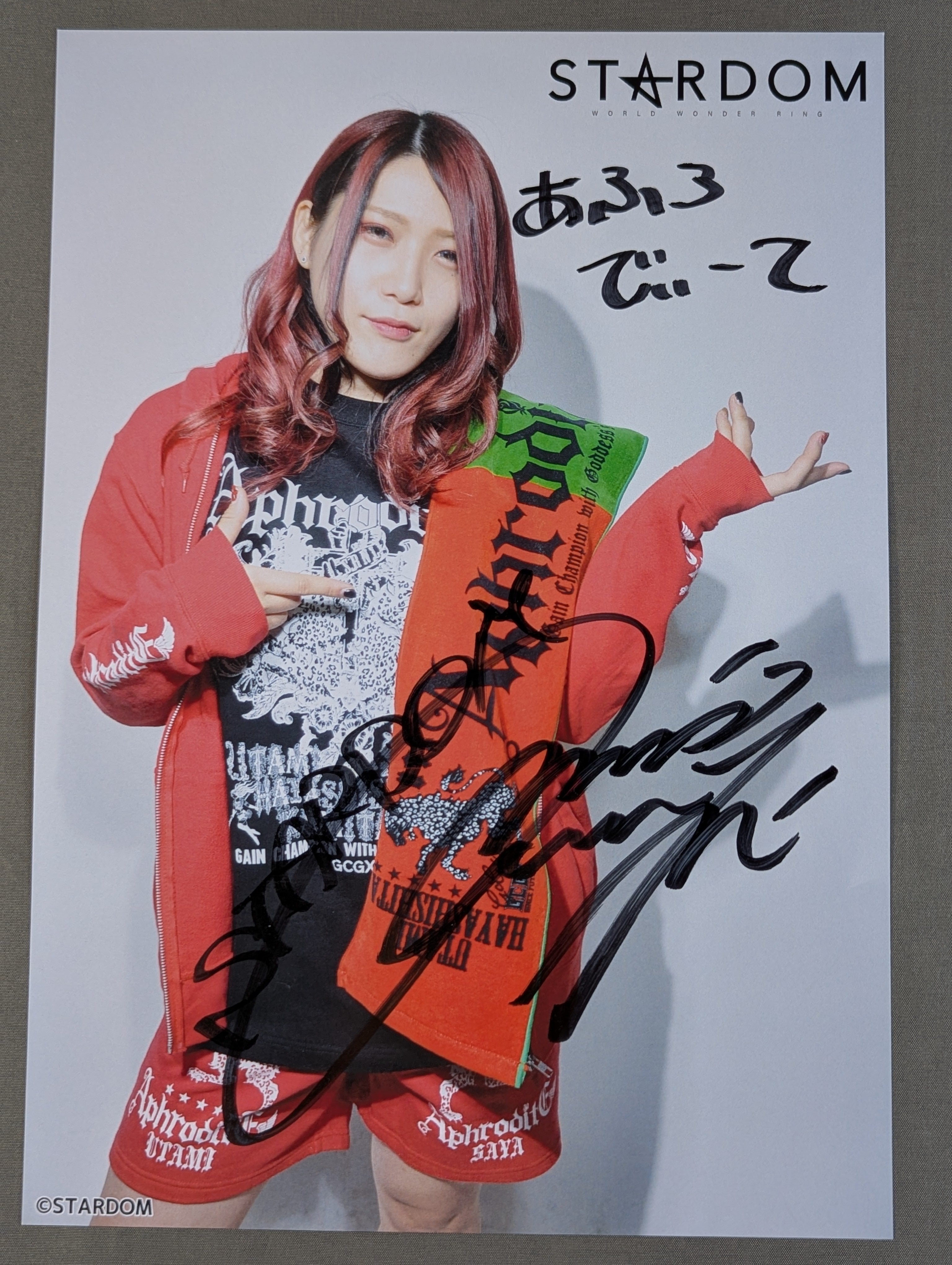 林下詩美 直筆サイン入り スターダムポートレート(W-4) – 闘道館