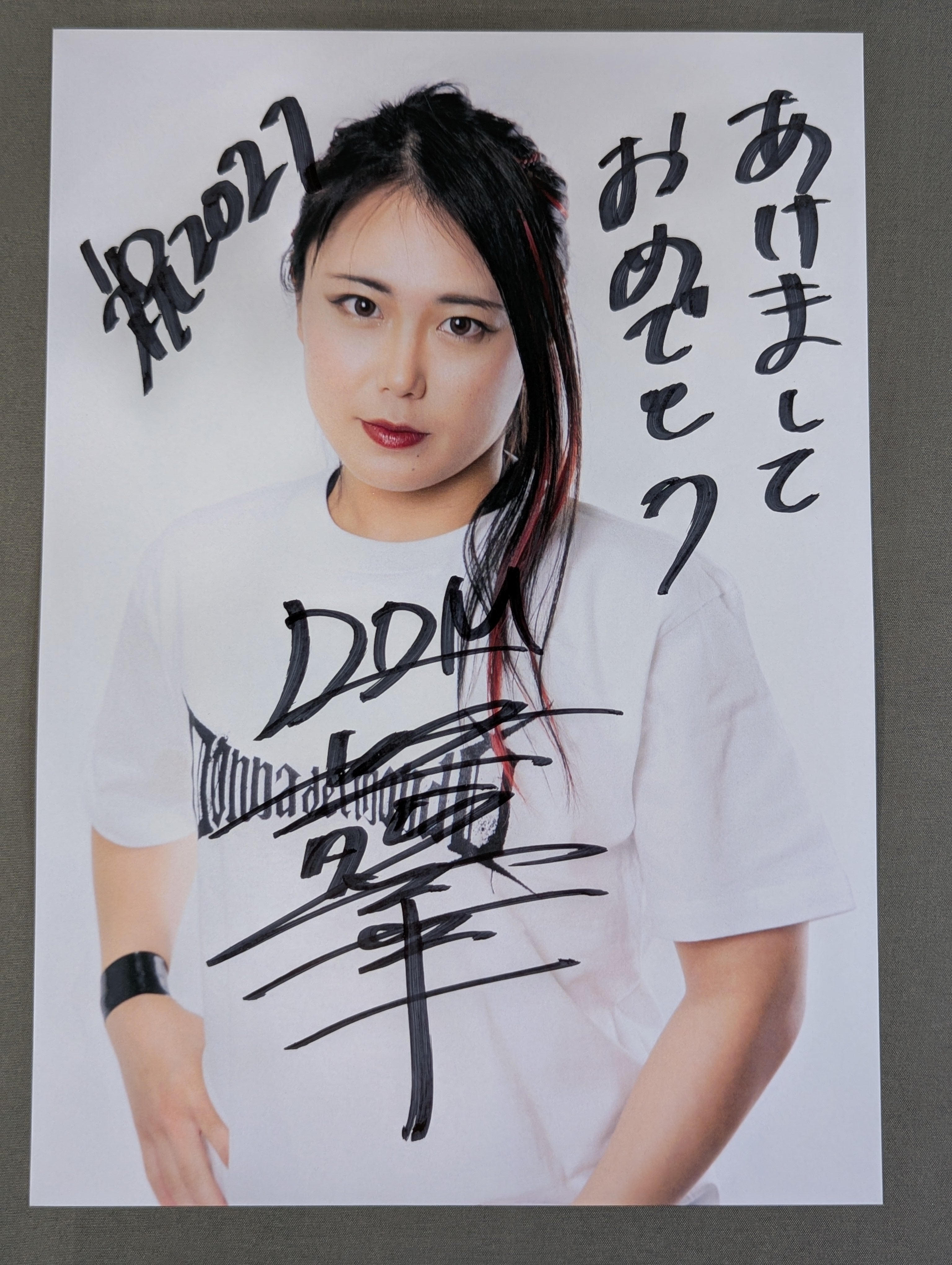 舞華 直筆サイン入り スターダムポートレート(U-3) – 闘道館