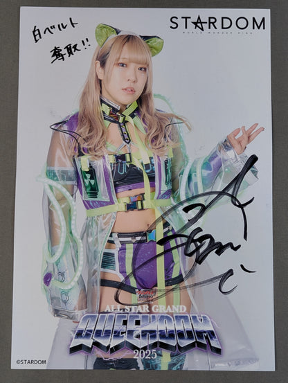 AZM hand signed autograph Stardom Pro-Photo (T-6)