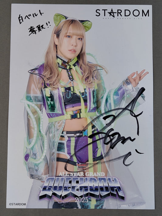 AZM hand signed autograph Stardom Pro-Photo (T-6)