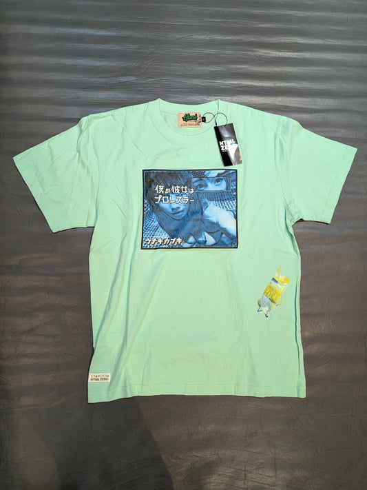 ★5枚限定!! 手刷りバージョン★ ZERO3×STARDOM ウナギ・サヤカ コラボ Tシャツ