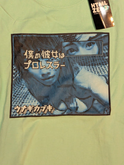 ★5枚限定!! 手刷りバージョン★ ZERO3×STARDOM ウナギ・サヤカ コラボ Tシャツ