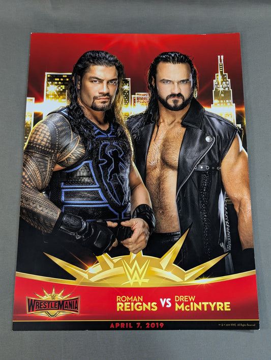 ロマン・レインズvsドリュー・マッキンタイア WRESTLEMANIA35 マッチカード