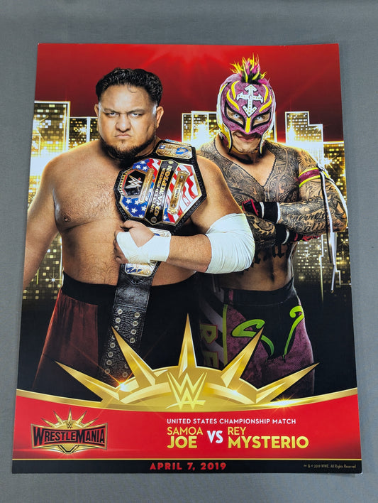 サモア・ジョーvsレイ・ミステリオ WRESTLEMANIA35 マッチカード