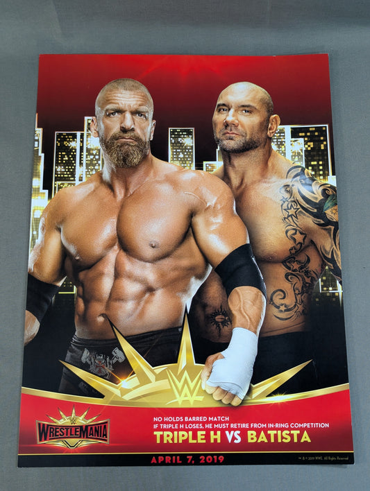 トリプルHvsバティスタ WRESTLEMANIA35 マッチカード