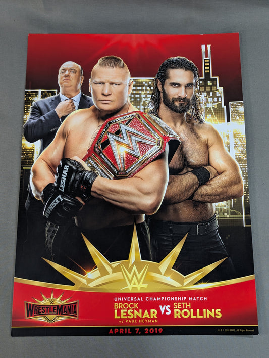 ブロック・レスナーvsセス・ロリンズ WRESTLEMANIA35 マッチカード
