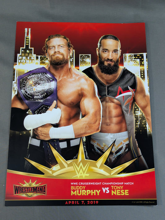 バディ・マーフィーvsトニー・ニース WRESTLEMANIA35 マッチカード