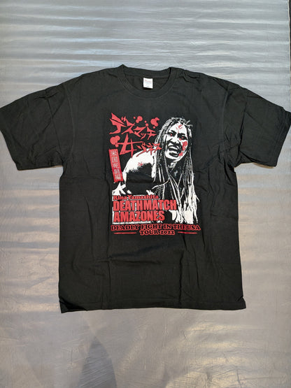 山下りな「デスマッチアマゾネス 米国死闘編」Tシャツ