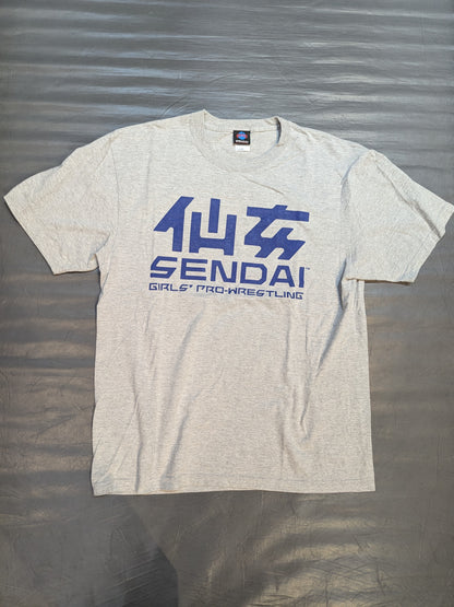 センダイガールズプロレスリング Tシャツ(グレー×ブラック)
