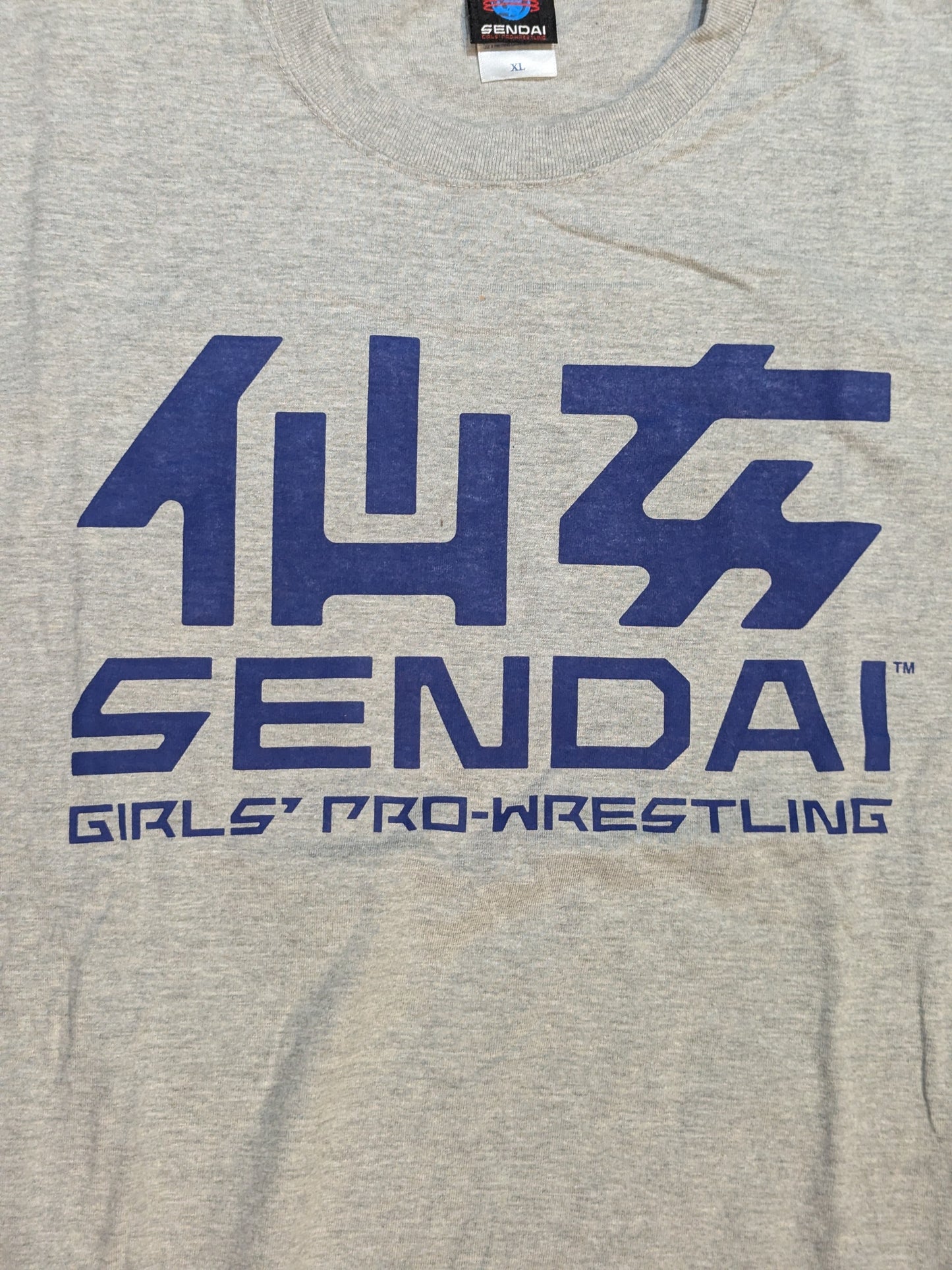 センダイガールズプロレスリング Tシャツ(グレー×ブラック)
