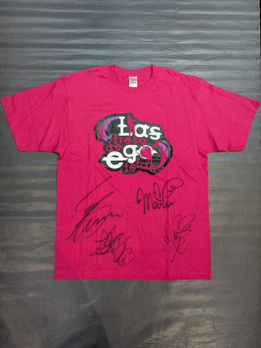 [4 fighters hand signed autograph 】Las Fresa de Egoistas T-shirt
