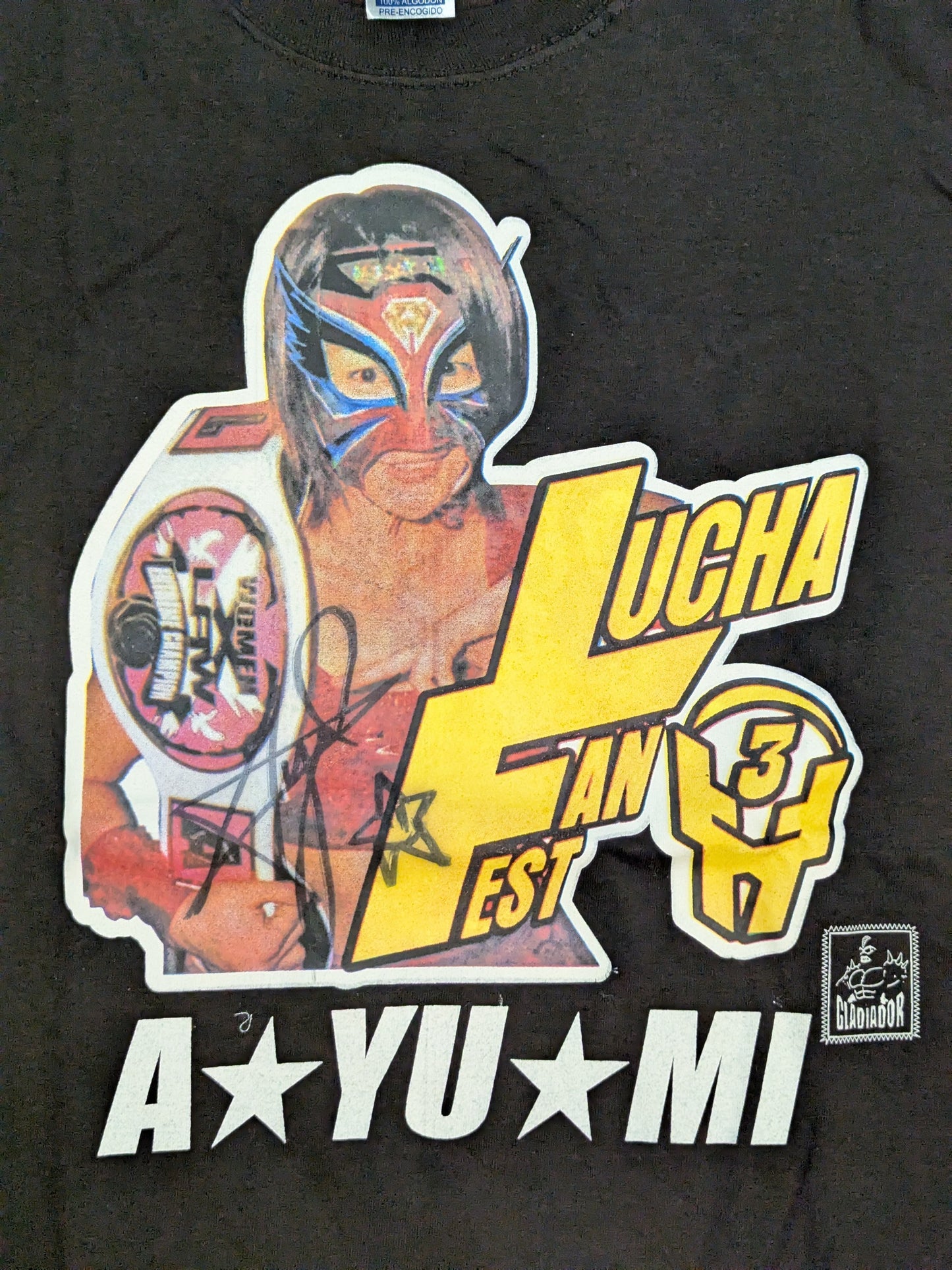 【A☆YU☆MI 直筆サイン入り】LUCHA FAN FEST Tシャツ(ブラック)