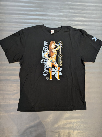 雪妃真矢 イラストTシャツ(ブラック)