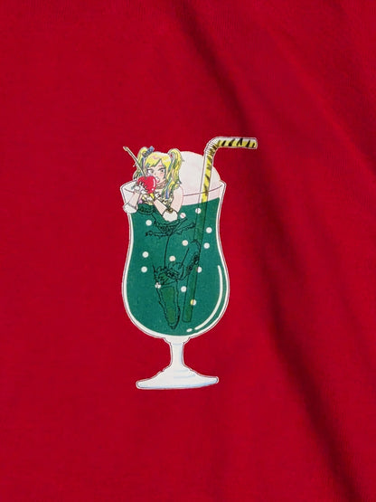 UNAGI SAYAKA "Vivid Melon Soda Brief Flavor" T-shirt (Red)