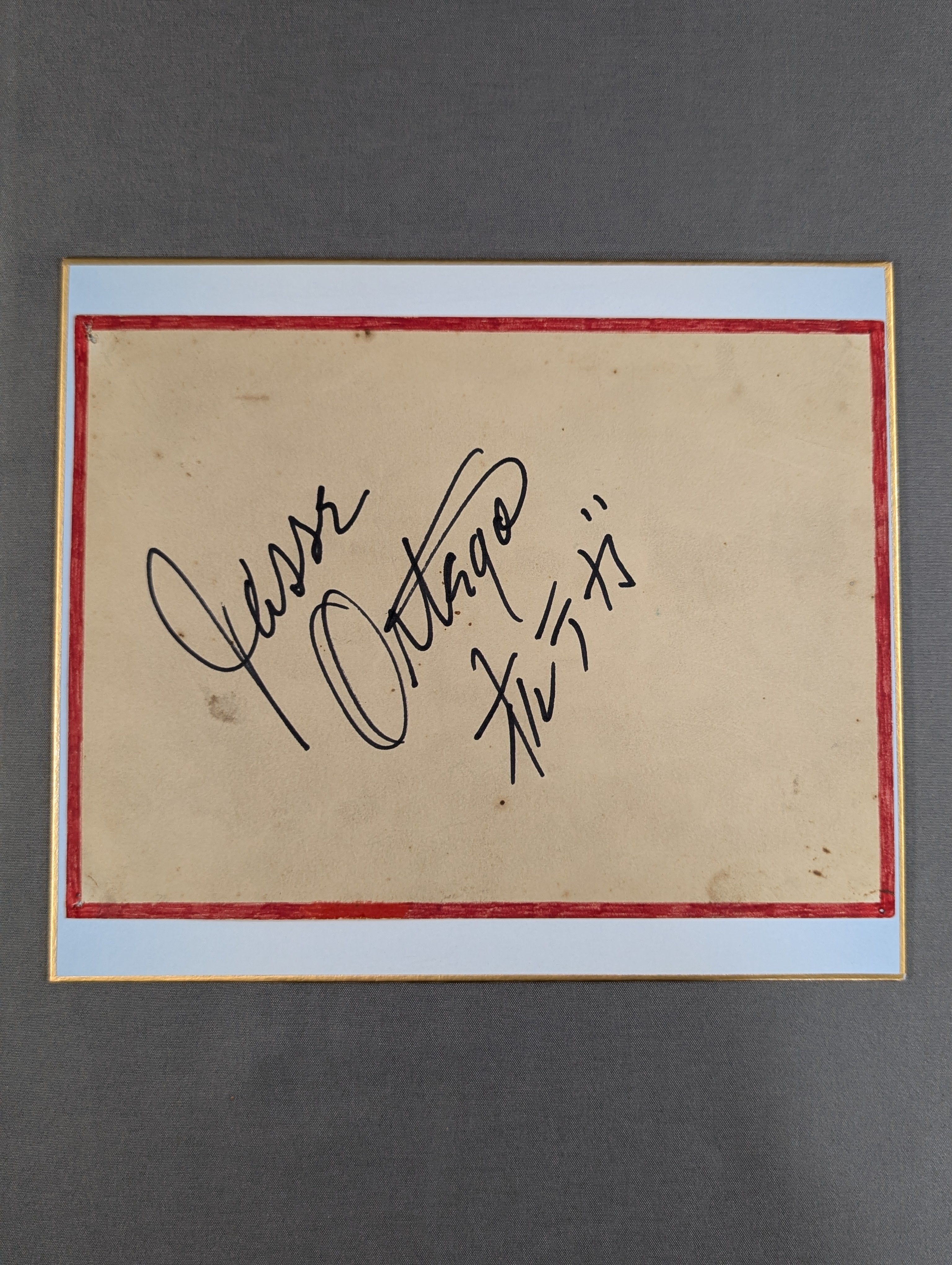 Jess Ortega (Mini size Shikishi (Autograph board ) with signed
