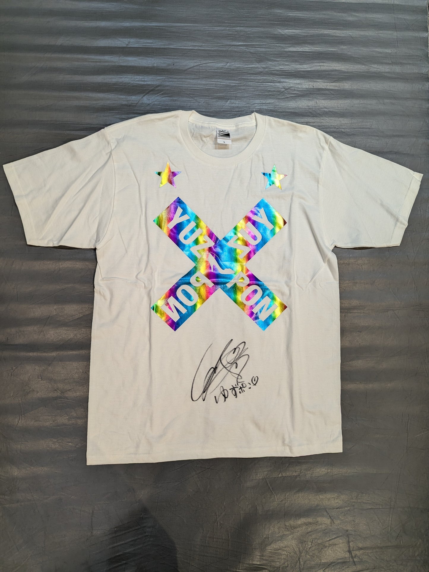 【直筆サイン入り】愛川ゆず季「YUZUPON」Tシャツ