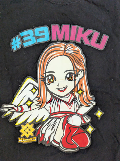 Miku Aono  #39イラスト T-shirt (Black)