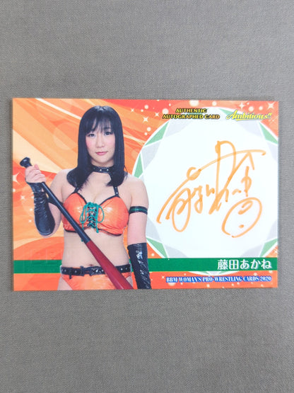 2020 BBM 藤田あかね 公式サインカード