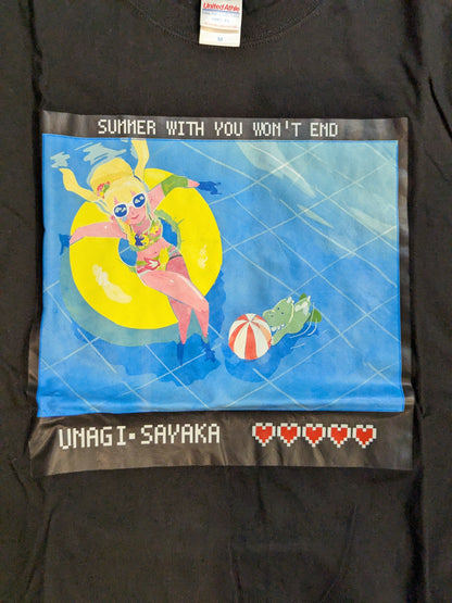ウナギ・サヤカ「まだまだサマサマ」Tシャツ(ブラック)