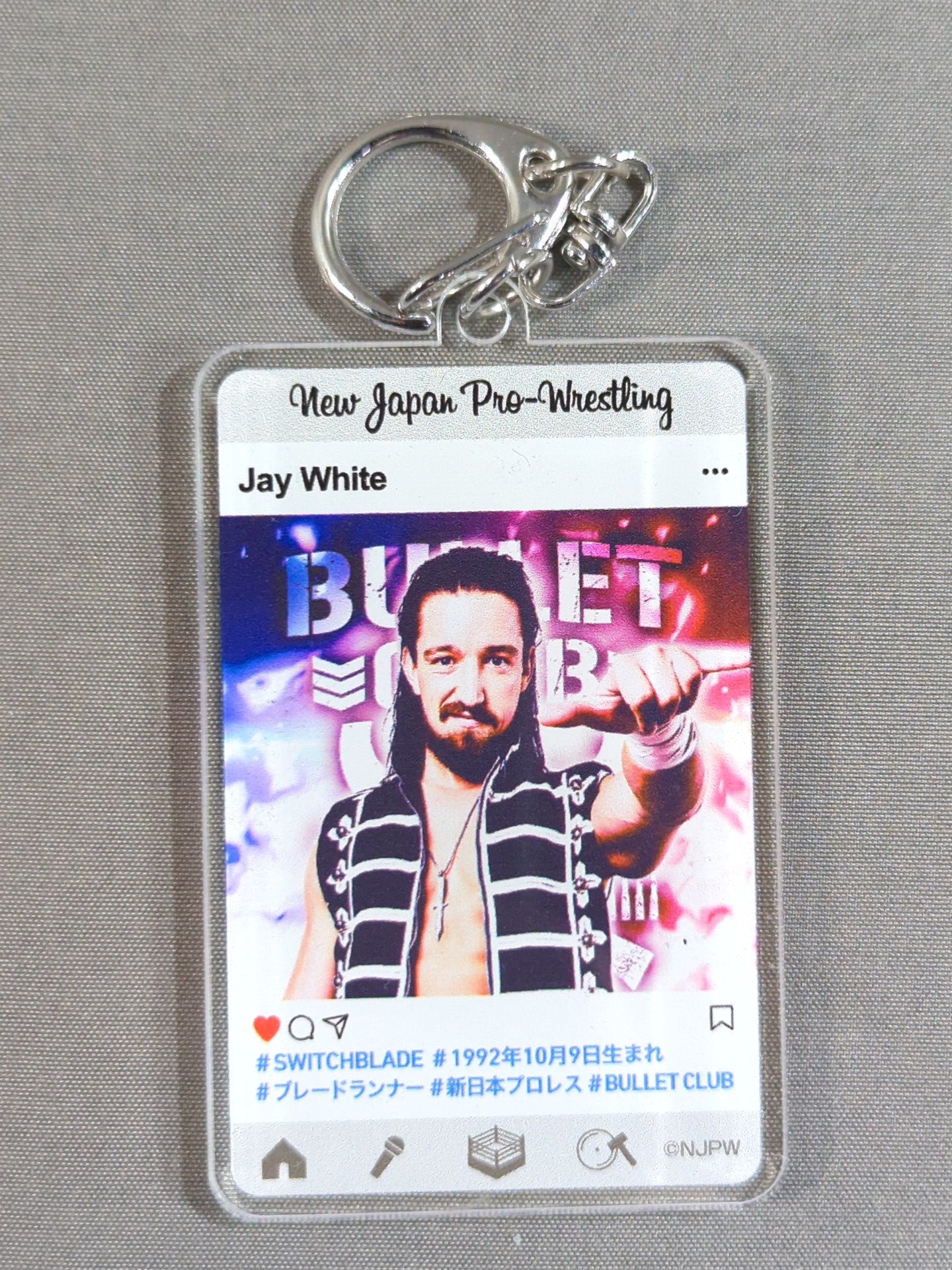 ★ New Japan Pro Wrestling Lottery 2020★ Jay White Acrylic Keychain