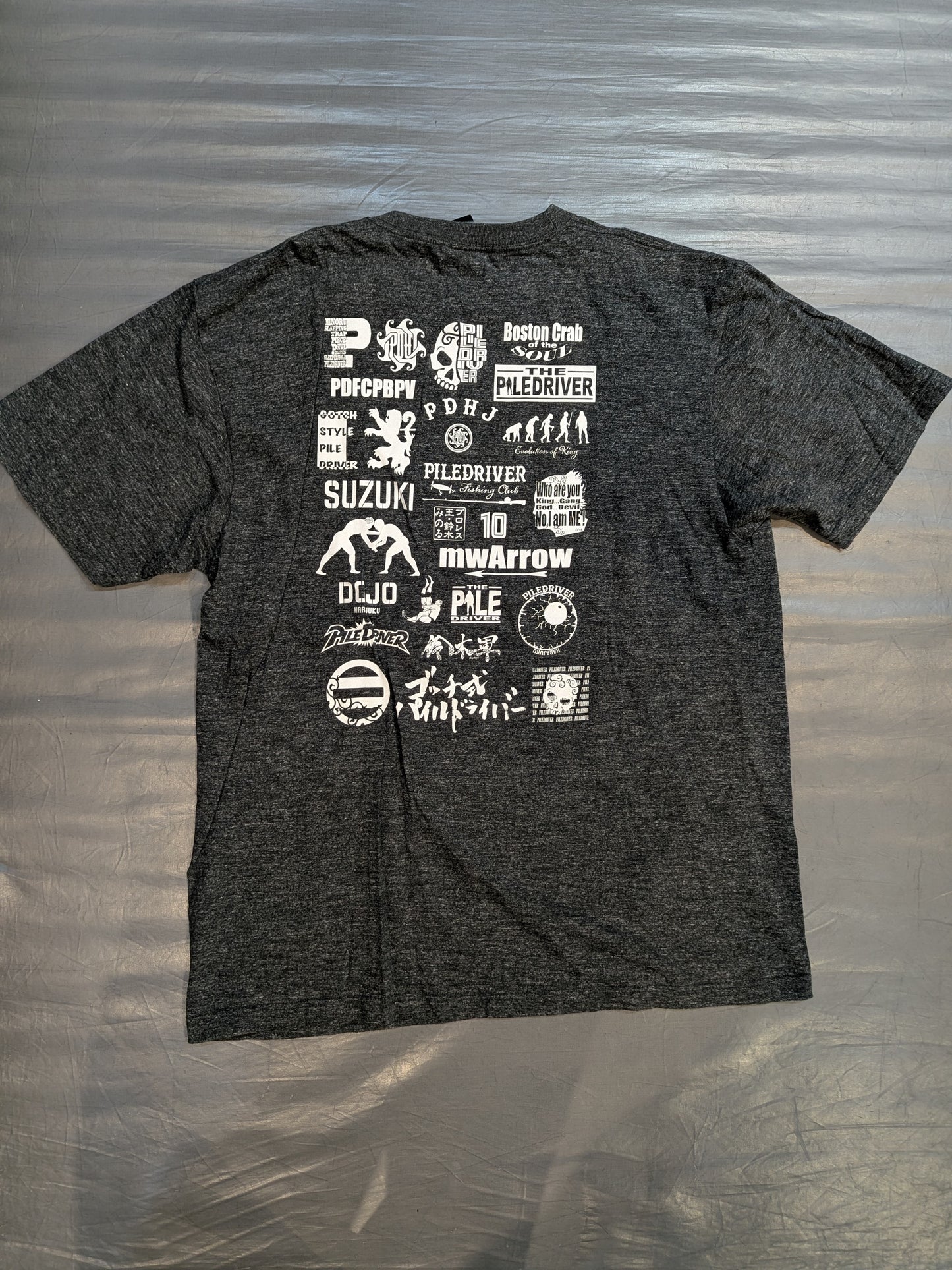 Piledriver Logo T-Shirt (Heather Black)