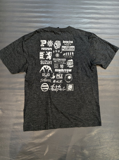 Piledriver Logo T-Shirt (Heather Black)