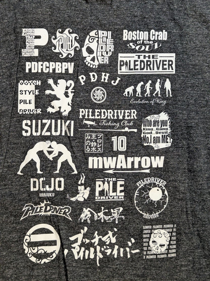 Piledriver Logo T-Shirt (Heather Black)