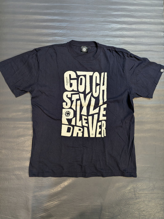 鈴木みのる「GOTCH STYLE PILE DRIVER」Tシャツ①(ネイビー)