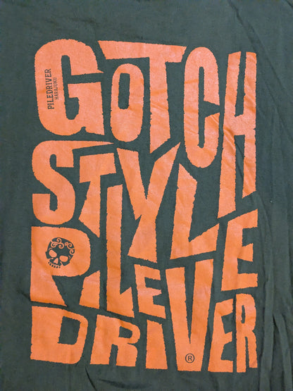 鈴木みのる「GOTCH STYLE PILE DRIVER」Tシャツ②(カーキ)