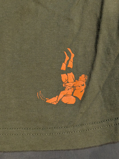 鈴木みのる「GOTCH STYLE PILE DRIVER」Tシャツ②(カーキ)