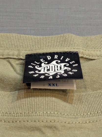鈴木みのる「GOTCH STYLE PILE DRIVER」Tシャツ②(カーキ)