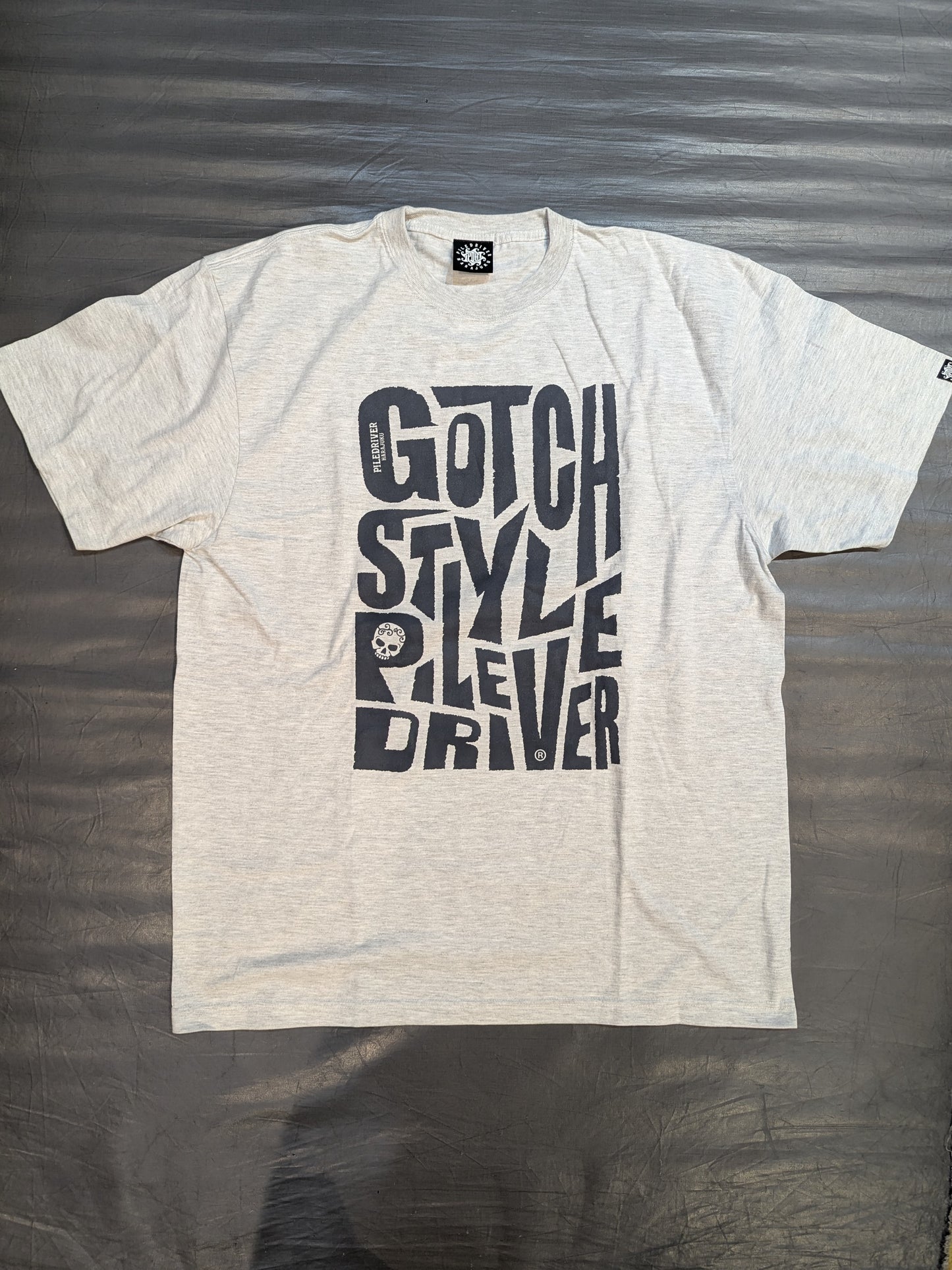 鈴木みのる「GOTCH STYLE PILE DRIVER」Tシャツ③(グレー)