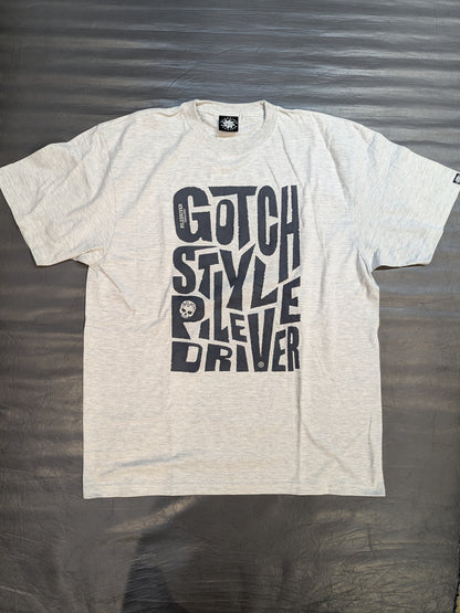 鈴木みのる「GOTCH STYLE PILE DRIVER」Tシャツ③(グレー)