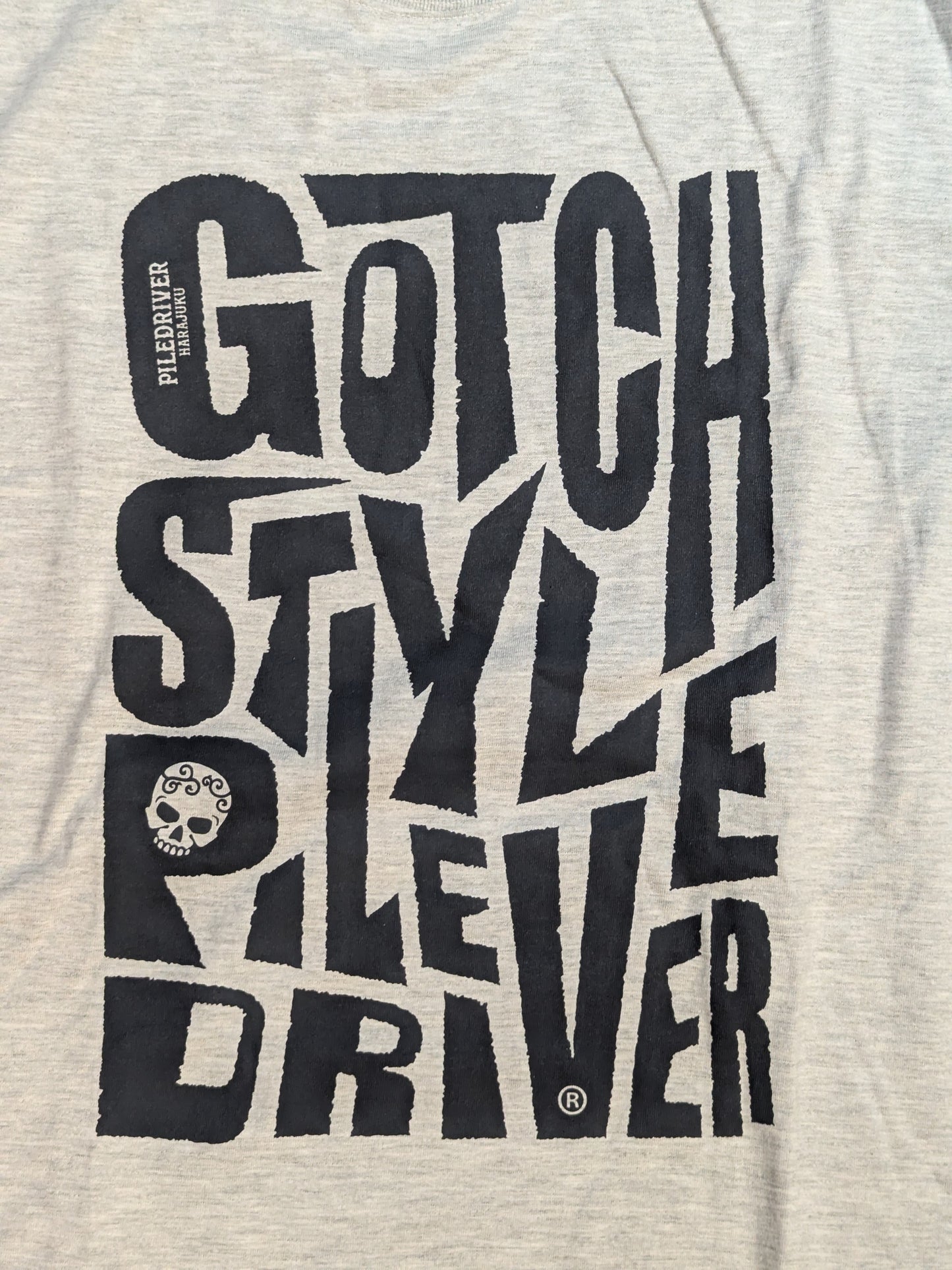 鈴木みのる「GOTCH STYLE PILE DRIVER」Tシャツ③(グレー)