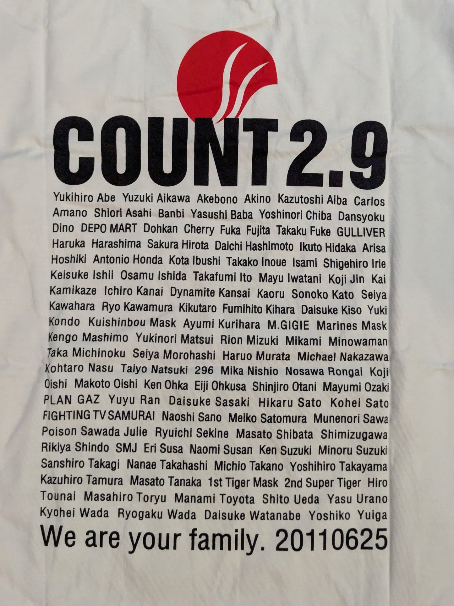 PILEDRIVER charity project「カウント2.9 ～さあ、ここから～」Tシャツ